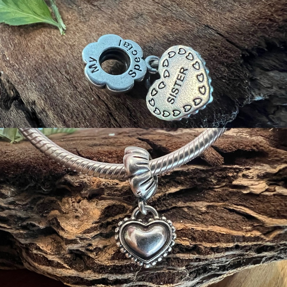 Authentic Pandora Charm My Special Sister Dangle Bead Silver Love Family